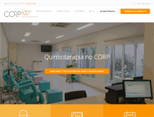 Tablet Screenshot of clinicacorp.com.br